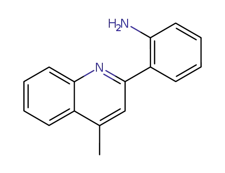 Molecular Structure of 6637-33-8 (2-(4-methylquinolin-2-yl)aniline)