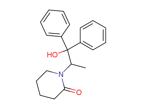 Molecular Structure of 4622-24-6 (2-Piperidinone, 1-(2-hydroxy-1-methyl-2,2-diphenylethyl)-)