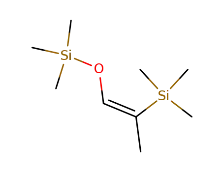 Molecular Structure of 154581-92-7 ((Z)-2-Trimethylsilanyl-1-trimethylsilanyloxy-propene)