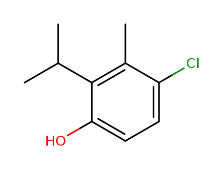 Molecular Structure of 50992-43-3 (4-chloro-2-isopropyl-m-cresol)
