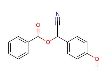 Benzeneacetonitrile, a-(benzoyloxy)-4-methoxy- cas  6948-58-9