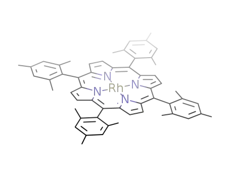 Molecular Structure of 121393-39-3 (5,10,15,20-tetra(2,4,6-trimethylphenyl)porphyrinate rhodium(II))