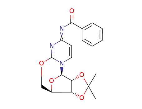 N<sup>4</sup>-benzoyl-2',3'-O-isopropylidene-O<sup>2</sup>,5'-cyclocytidine
