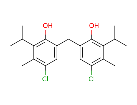 Molecular Structure of 50992-45-5 (6,6'-methylenebis(4-chloro-2-isopropyl-m-cresol))