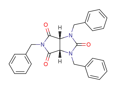 Molecular Structure of 26511-17-1 (1,3,5-tribenzyl-2,4,6-trioxopyrrolo<3,4-d>imidazoline)
