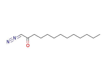 Molecular Structure of 57393-50-7 (1-diazo-2-tridecanone)
