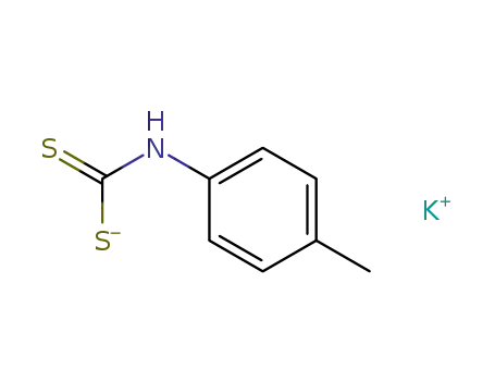 Molecular Structure of 52384-98-2 (C<sub>8</sub>H<sub>8</sub>NS<sub>2</sub><sup>(1-)</sup>*K<sup>(1+)</sup>)