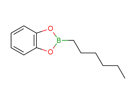 Molecular Structure of 56554-22-4 (1,3,2-Benzodioxaborole, 2-hexyl-)