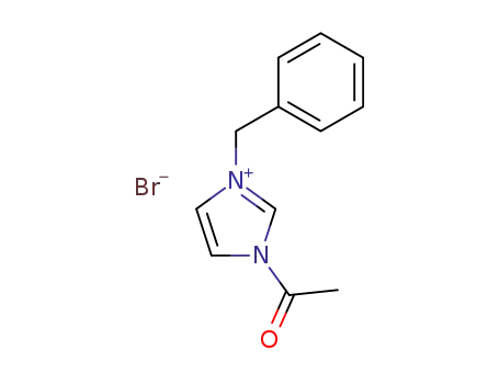 Molecular Structure of 85106-60-1 (1-acetyl-3-benzylimidazolium bromide)