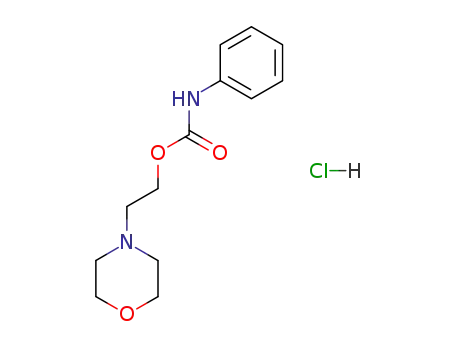 Molecular Structure of 50594-07-5 (phenyl-carbamic acid-(2-morpholino-ethyl ester); hydrochloride)