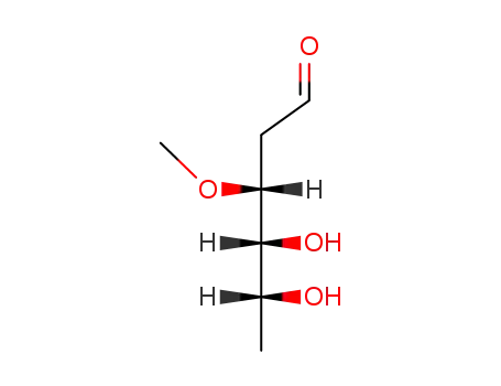 Molecular Structure of 90-56-2 (3-O-Methyl-2,6-dideoxy-D-xylo-hexose)