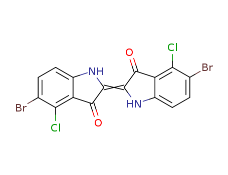 5-bromo-2-(5-bromo-4-chloro-1,3-dihydro-3-oxo-2H-indol-2-ylidene)-4-chloro-1,2-dihydro-3H-indol-3-one