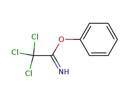 Molecular Structure of 409110-43-6 (2,2,2-trichloro-acetimidic acid phenyl ester)