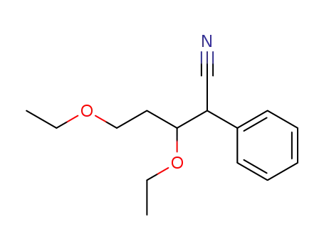 3,5-Diethoxy-2-phenyl-pentanenitrile