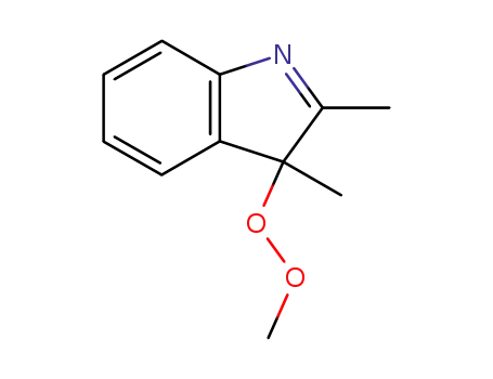 Molecular Structure of 67152-54-9 (3H-Indole, 2,3-dimethyl-3-(methyldioxy)-)