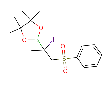 2-(2-iodo-1-(phenylsulfonyl)propan-2-yl)-4,4,5,5-tetramethyl-1,3,2-dioxaborolane
