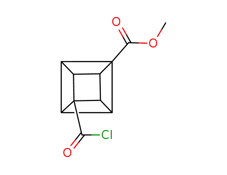 Molecular Structure of 60462-18-2 (4-methoxycarbonylcubane-1-carbonyl chloride)