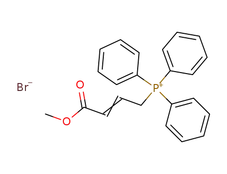 Molecular Structure of 2181-98-8 (METHYL 4-(TRIPHENYLPHOSPHONIO)CROTONATE BROMIDE)