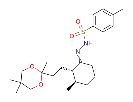 2,5,5-trimethyl-2-<2'-(1''(R)-methyl-3''-oxocyclohex-2''-yl)ethyl>-1,3-dioxane p-tosylhydrazone