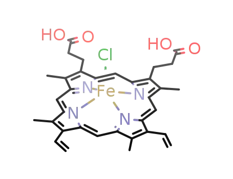 Molecular Structure of 13496-05-4 (hemin)