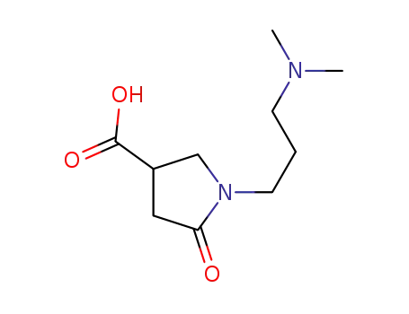 Molecular Structure of 94108-46-0 (1-[3-(dimethylamino)propyl]-5-oxopyrrolidine-3-carboxylic acid)