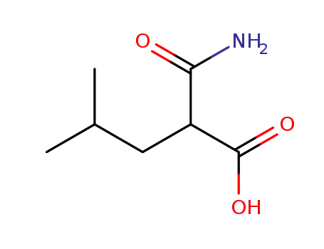 Molecular Structure of 4431-58-7 (Pentanoic  acid,  2-(aminocarbonyl)-4-methyl-)