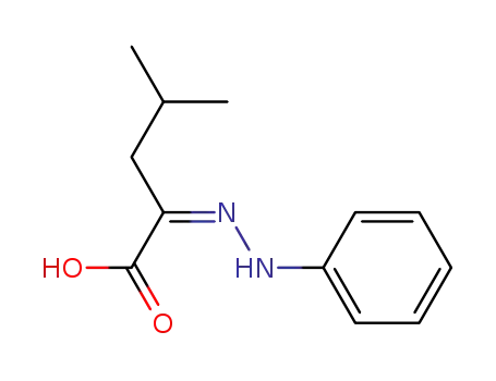 Molecular Structure of 36963-36-7 (4-methyl-2-phenylhydrazono-valeric acid)