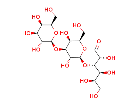 Molecular Structure of 5077-30-5 ((+)-3-O-(3-O-β-D-Galactopyranosyl-β-D-galactopyranosyl)-D-galactose)