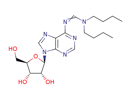Molecular Structure of 1228304-61-7 (6-N-(N,N-dibutylformamidine)adenosine)