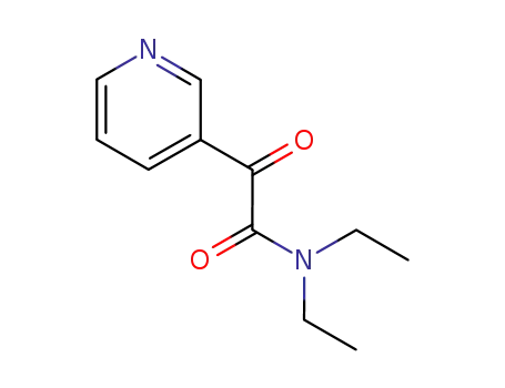 Molecular Structure of 84039-67-8 (N,N-diethyl-α-oxo-3-pyridineacetamide)