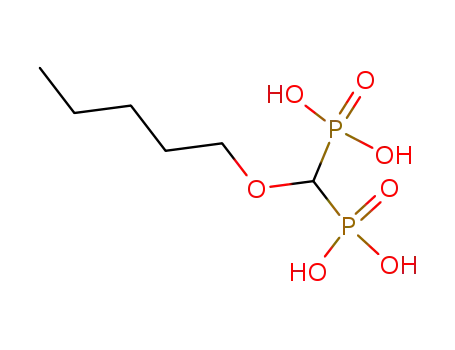 Molecular Structure of 104392-46-3 ((Pentyloxy-phosphono-methyl)-phosphonic acid)