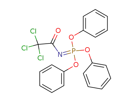 Molecular Structure of 94578-40-2 (trichloroacetyl-triphenoxyphosphoranyliden-amine)