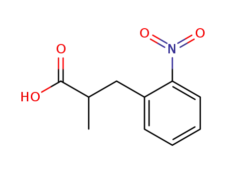 Molecular Structure of 60031-23-4 (2-methyl-3-(2-nitro-phenyl)-propionic acid)