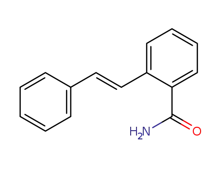 Molecular Structure of 63404-82-0 (Benzamide, 2-(2-phenylethenyl)-)