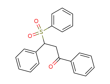 Molecular Structure of 300376-97-0 (1,3-diphenyl-3-(phenylsulfonyl)propan-1-one)
