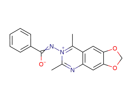 7-benzoylamino-6,8-dimethyl-[1,3]dioxolo[4,5-<i>g</i>]quinazolinium betaine