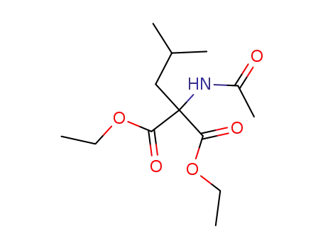 Molecular Structure of 151962-48-0 (acetylamino-isobutyl-malonic acid diethyl ester)