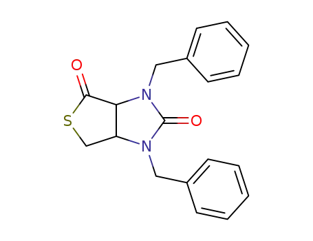 Molecular Structure of 21035-72-3 (1H-Thieno[3,4-d]imidazole-2,4-dione, tetrahydro-1,3-bis(phenylmethyl)-)