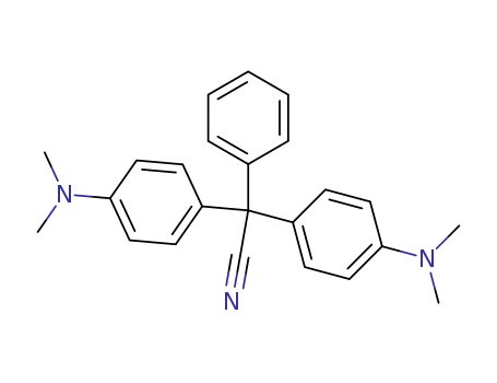Molecular Structure of 4468-56-8 (BIS-(4-N,N-DIMETHYLAMINOPHENYL) PHENYLACTONITRILE)