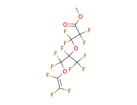 Propanoic acid,3-[1-[difluoro[(1,2,2-trifluoroethenyl)oxy]methyl]-1,2,2,2-tetrafluoroethoxy]-2,2,3,3-tetrafluoro-,methyl ester