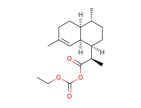 Molecular Structure of 1267472-33-2 ((3R)-dihydroarteannuin B acid ethyl carbonate)