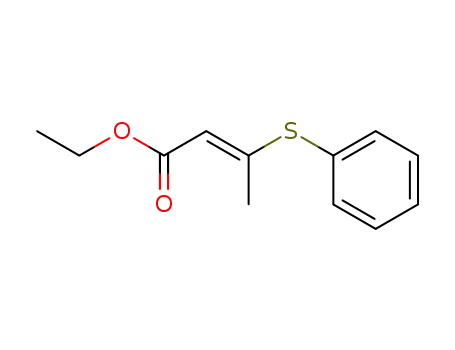 2-Butenoic acid, 3-(phenylthio)-, ethyl ester, (2E)-
