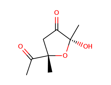 3(2H)-Furanone,5-acetyldihydro-2-hydroxy-2,5-dimethyl-