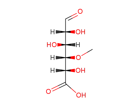 Molecular Structure of 4120-73-4 (4-O-Methyl-D-glucuronic Acid)