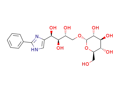 Molecular Structure of 1462942-81-9 (4-[(1'R,2'S,3'R)-4′-(α-D-glucopyranosyloxy)-1',2',3'-trihydroxybutyl]-2-phenylimidazole)