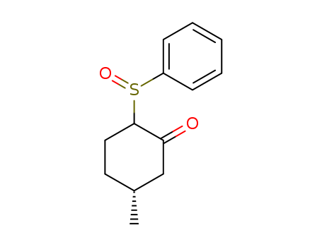 (5R)-5-Methyl-2-(phenylsulfinyl)-cyclohexanone