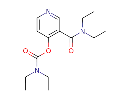 Molecular Structure of 98976-84-2 (Diethyl-carbamic acid 3-diethylcarbamoyl-pyridin-4-yl ester)