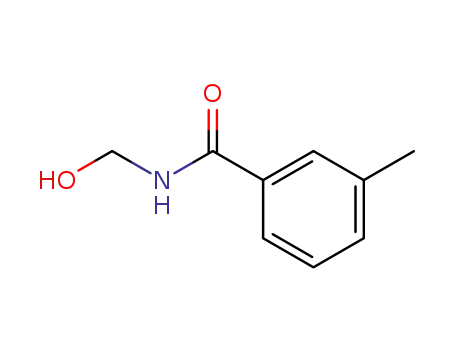 Molecular Structure of 59630-86-3 (Benzamide, N-(hydroxymethyl)-3-methyl-)