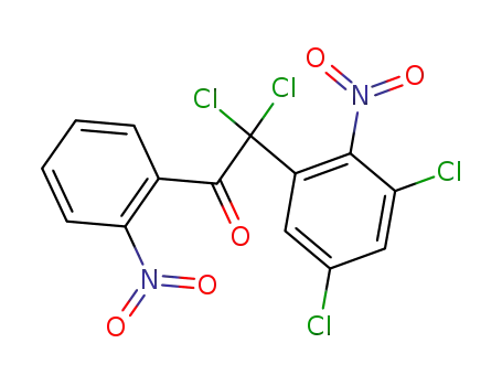 Molecular Structure of 857619-05-7 (Acetophenone,  -alpha-,-alpha--dichloro--alpha--(3,5-dichloro-2-nitrophenyl)-2-nitro-  (4CI))