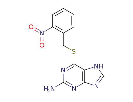 Molecular Structure of 103240-13-7 ((S)-(o-nitrobenzyl)-6-thioguanine)